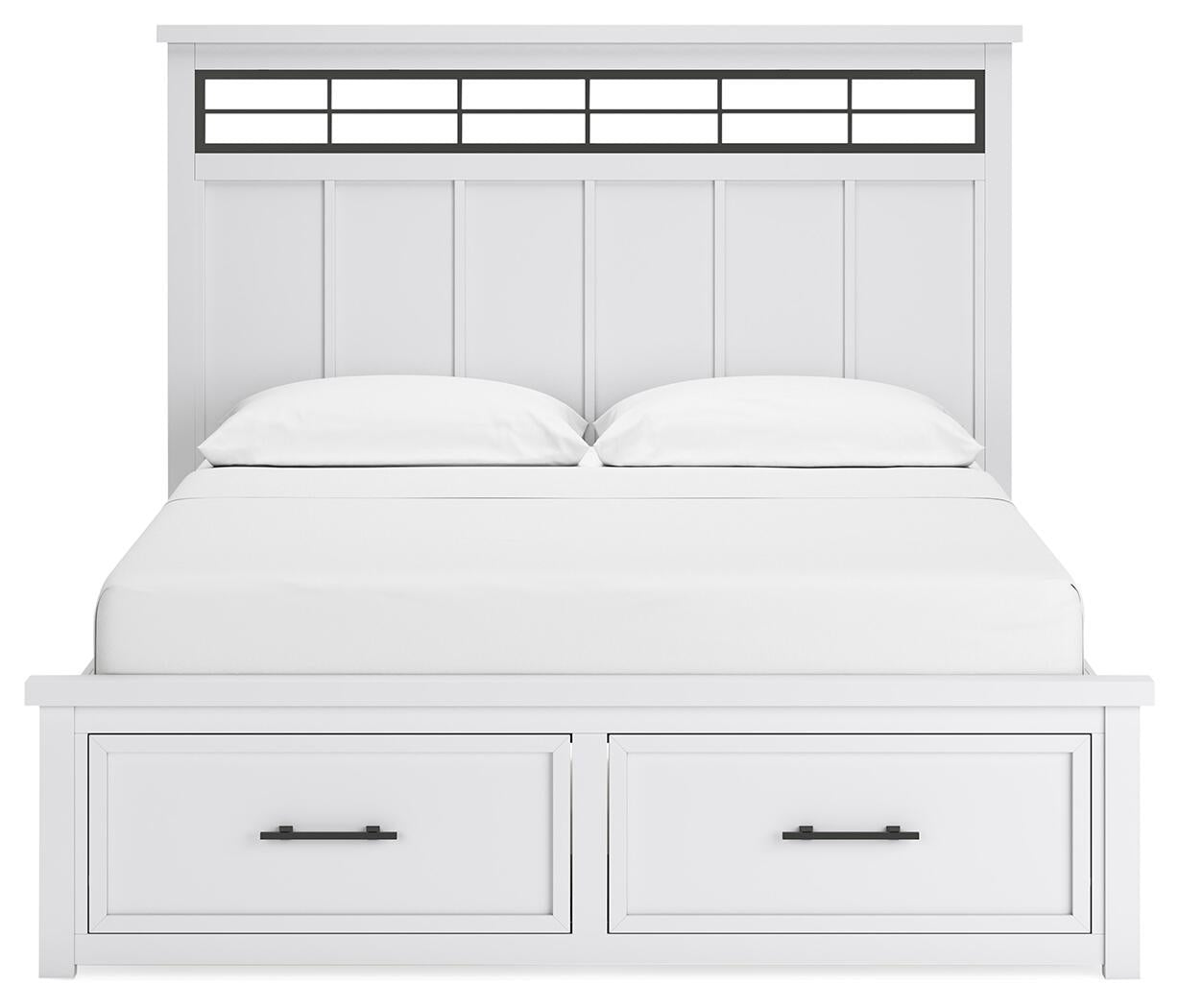 Ashbryn California  Panel Storage Bed, Dresser, Mirror, Chest And Nightstand