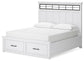 Ashbryn California  Panel Storage Bed, Dresser, Mirror, Chest And Nightstand