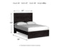 Belachime  Panel Bed With Mirrored Dresser