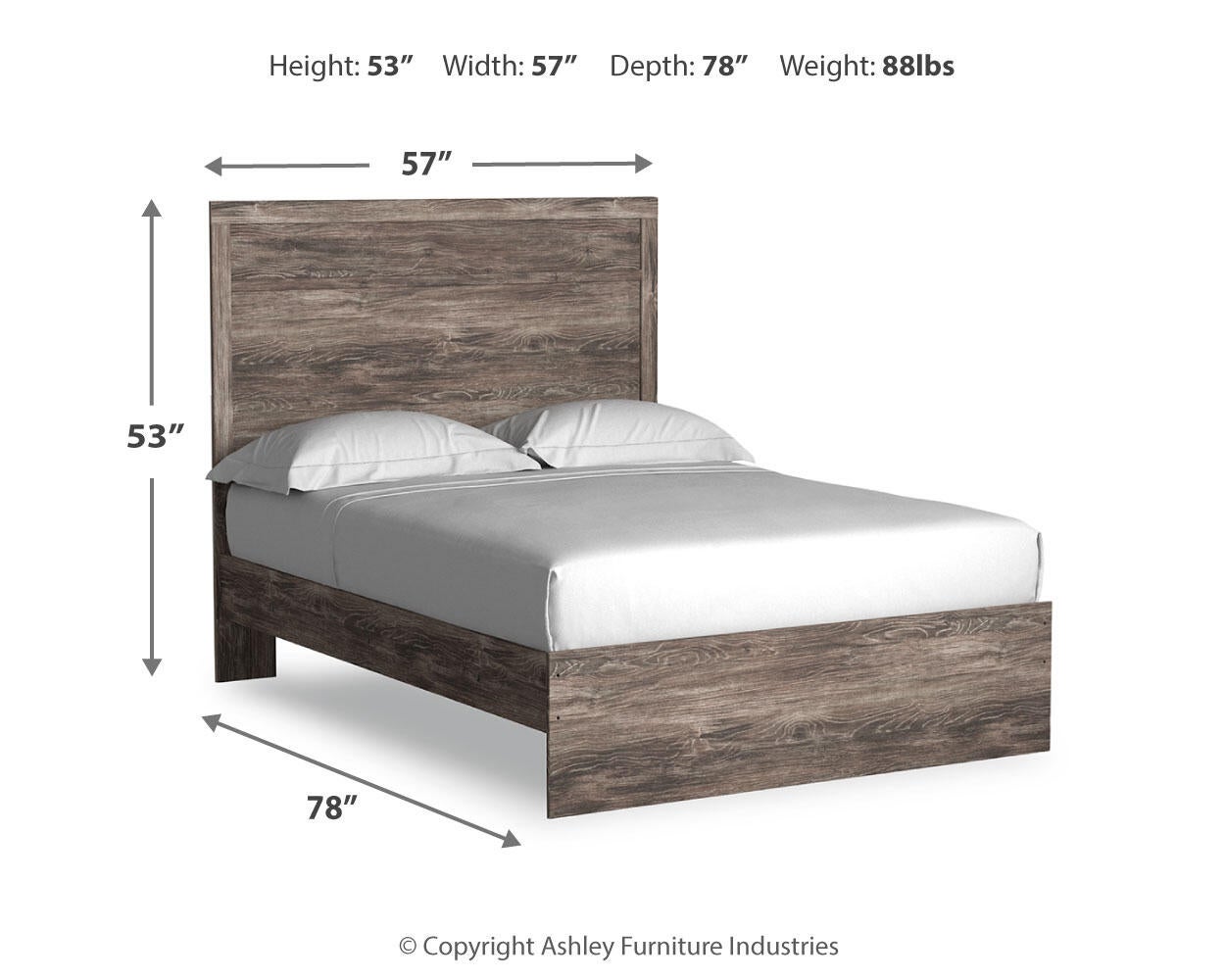 Ralinksi  Panel Bed With Mirrored Dresser