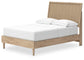 Cielden  Panel Bed With Mirrored Dresser And Nightstand