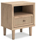 Cielden  Panel Bed With Mirrored Dresser, Chest And Nightstand