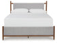 Lyncott  Upholstered Bed With Mirrored Dresser