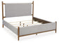 Lyncott  Upholstered Panel Bed, Dresser, Mirror, Chest And Nightstand