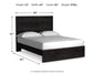 Belachime  Panel Bed With Mirrored Dresser