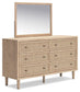 Cielden  Panel Headboard, Dresser, Mirror And Nightstand