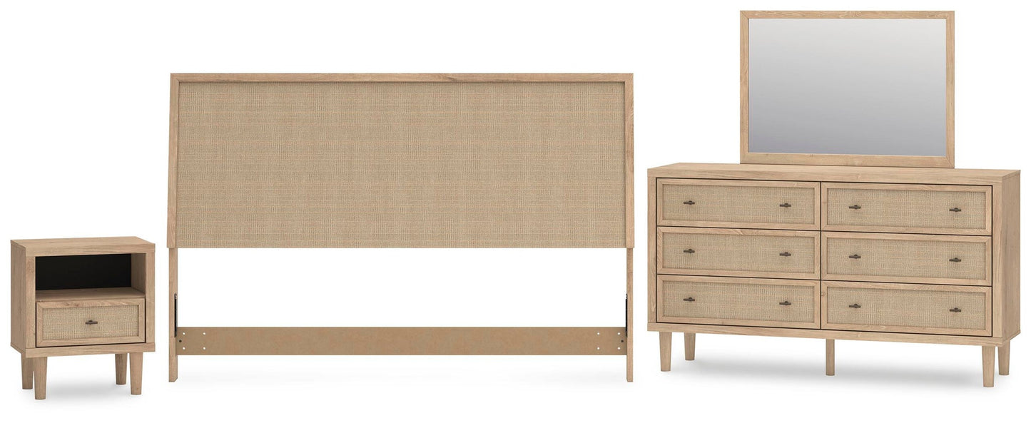 Cielden  Panel Headboard, Dresser, Mirror And Nightstand