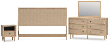 Cielden  Panel Headboard, Dresser, Mirror And Nightstand