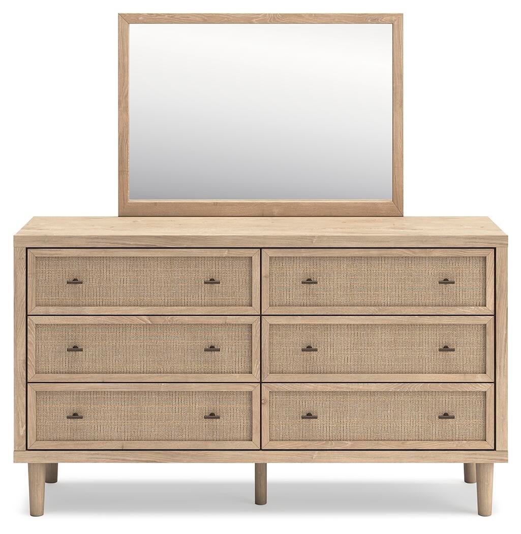 Cielden  Panel Headboard, Dresser, Mirror And Nightstand