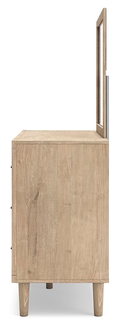 Cielden  Panel Headboard, Dresser, Mirror And Nightstand