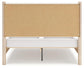 Cadmori  Upholstered Panel Bed With Mirrored Dresser And Nightstand