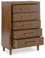 Lyncott  Upholstered Bed, Dresser, Mirror, Chest And Nightstand