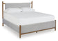Lyncott  Upholstered Bed, Dresser, Mirror, Chest And Nightstand