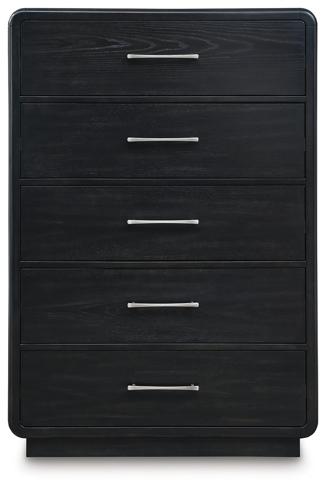Rowanbeck  Upholstered Panel Bed, Dresser, Mirror, Chest And Nightstand