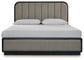 Rowanbeck  Upholstered Panel Bed, Dresser, Mirror, Chest And Nightstand