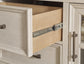 Shaybrock California  Panel Bed, Dresser, Mirror And Nightstand