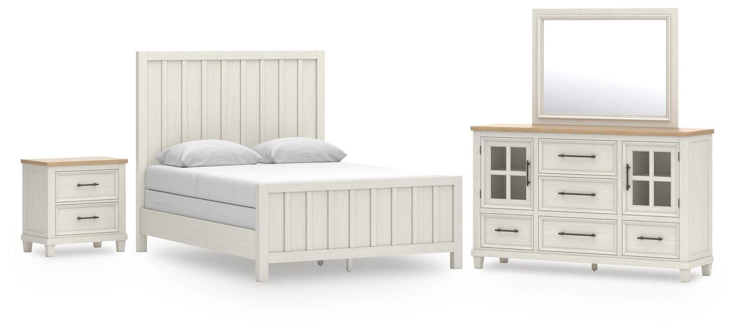 Shaybrock  Panel Bed, Dresser, Mirror And Nightstand