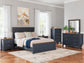 Landocken  Panel Bed, Dresser, Mirror And Nightstand
