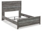 Bronyan  Panel Bed With Mirrored Dresser And Nightstand