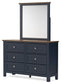 Landocken  Panel Headboard, Dresser, Mirror, Chest And Nightstand