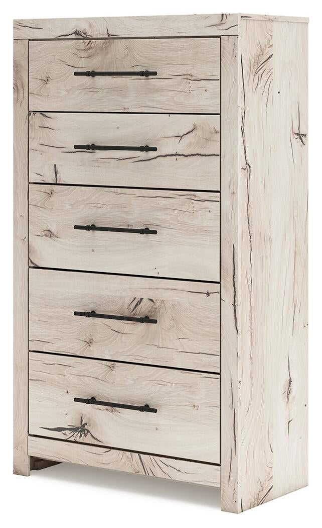Lawroy  Panel Bed, Dresser, Mirror, Chest And Nightstand