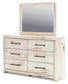 Lawroy  Panel Bed, Dresser, Mirror And Nightstand