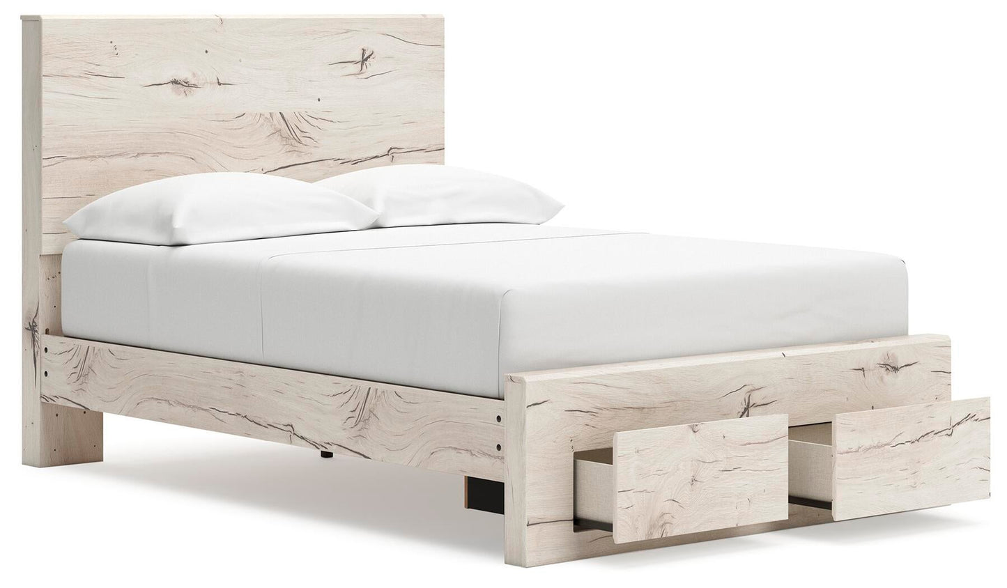 Lawroy  Panel Storage Bed, Dresser, Mirror And Nightstand