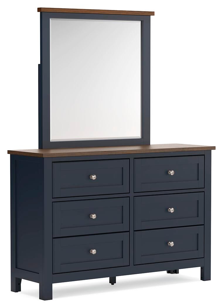 Landocken  Panel Headboard, Dresser, Mirror, Chest And Nightstand