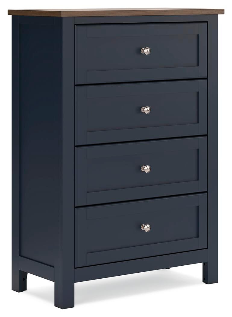 Landocken  Panel Headboard, Dresser, Mirror, Chest And Nightstand