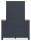 Landocken  Panel Headboard, Dresser, Mirror And Nightstand