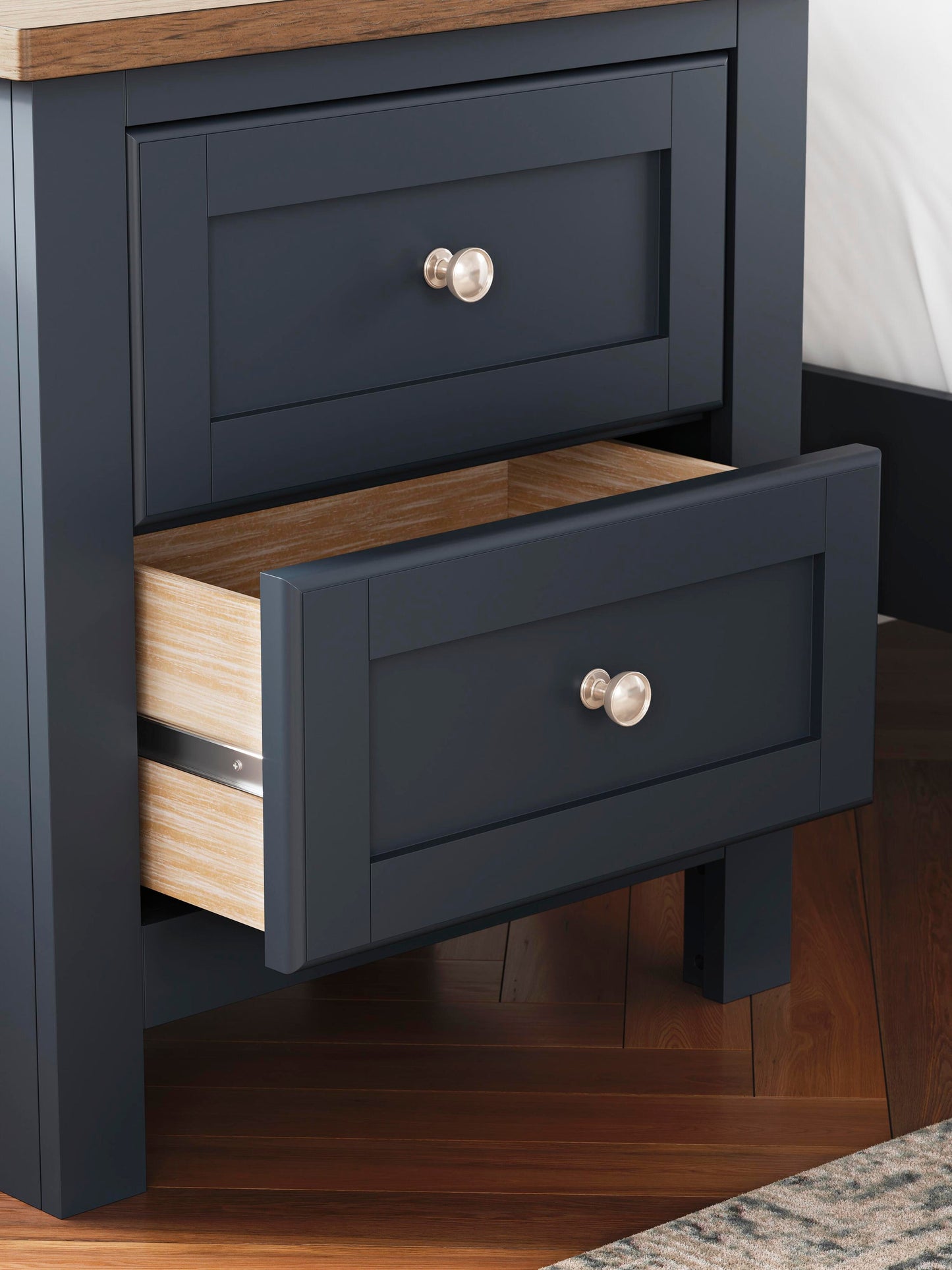 Landocken  Panel Bed, Dresser, Mirror, Chest And Nightstand