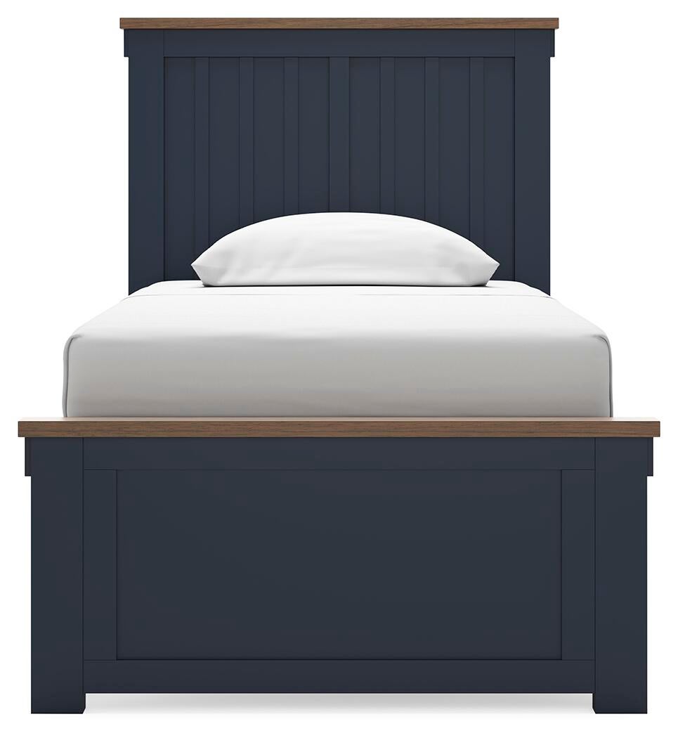 Landocken  Panel Bed, Dresser, Mirror, Chest And Nightstand
