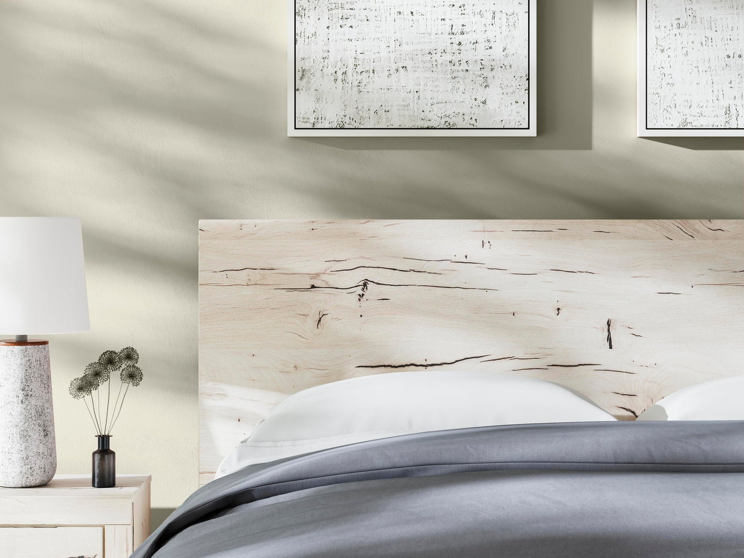 Lawroy  Panel Headboard, Dresser, Mirror And Nightstand