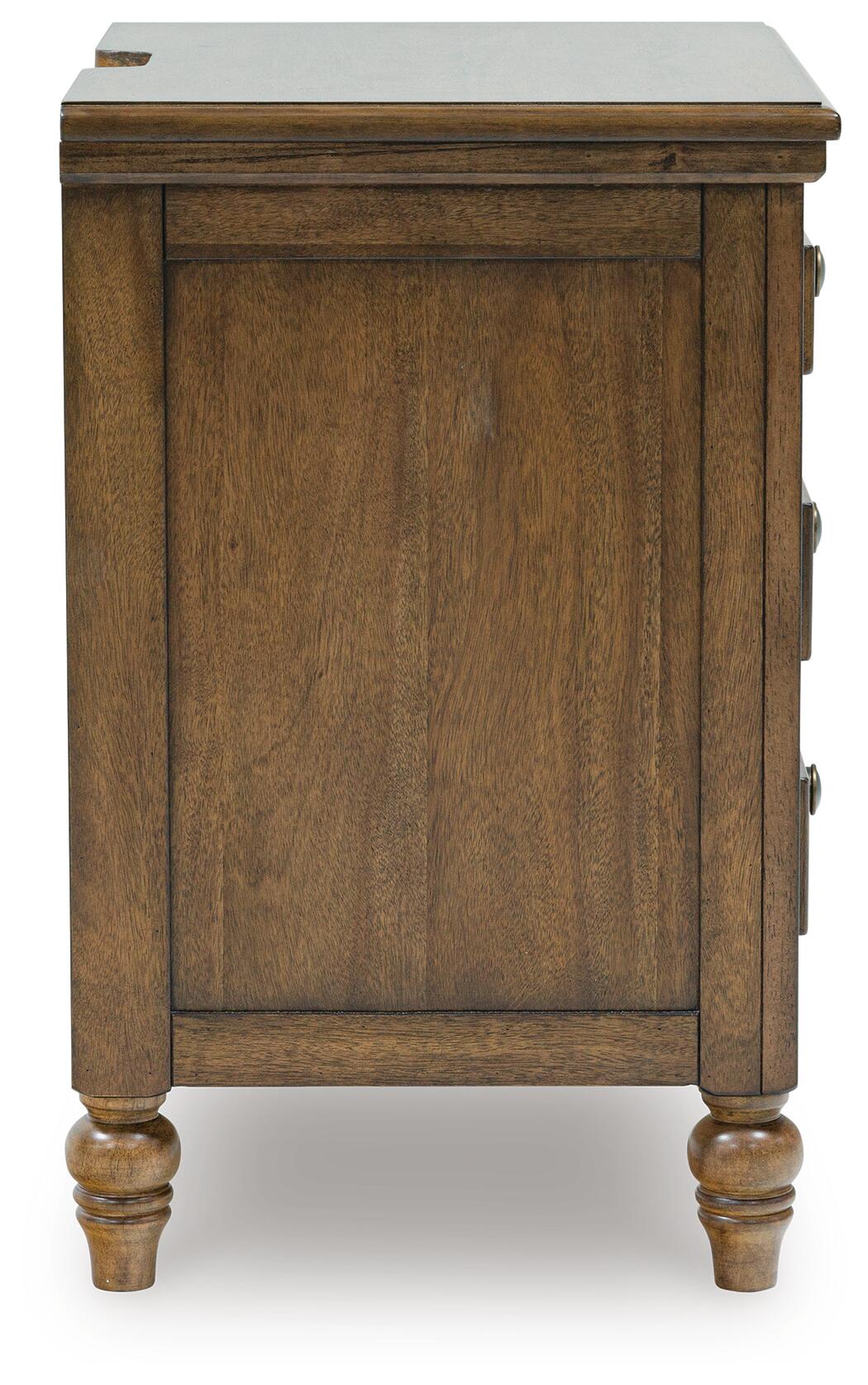 Sturlayne  Upholstered Panel Bed, Dresser, Mirror, Chest And Nightstand