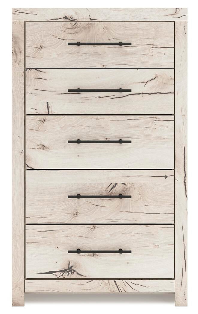 Lawroy  Panel Storage Bed, Dresser, Mirror, Chest And Nightstand