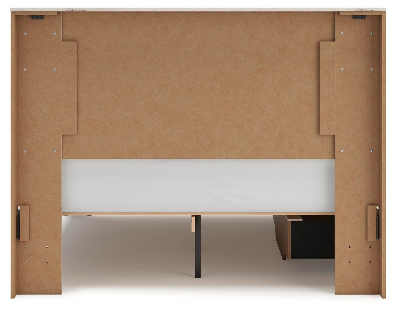 Lawroy  Panel Bed With Storage, Dresser, Mirror, Chest And Nightstand
