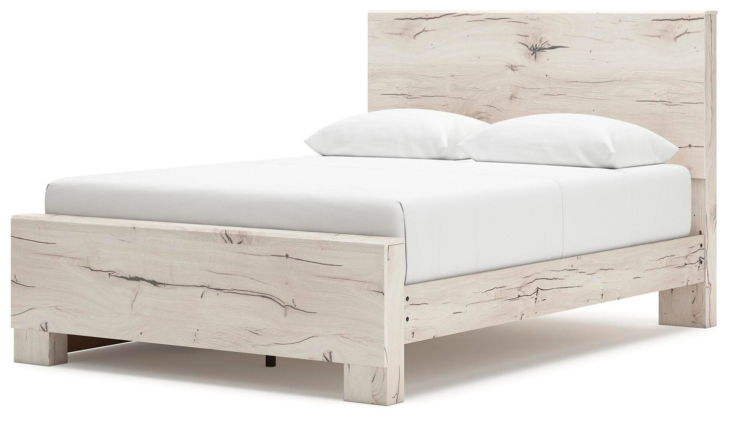 Lawroy  Panel Bed With Storage, Dresser And Mirror