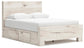 Lawroy  Panel Bed With Storage, Dresser, Mirror And Nightstand