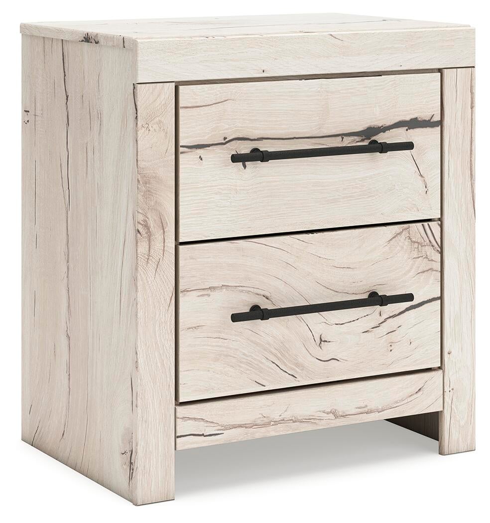 Lawroy  Panel Bed With Storage, Dresser, Mirror And Nightstand