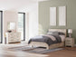 Lawroy  Panel Bed With Storage, Dresser, Mirror And Nightstand