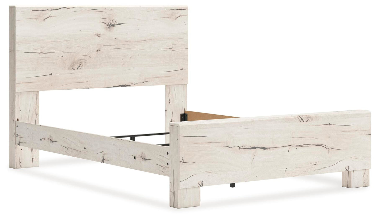 Lawroy  Panel Bed, Dresser And Mirror