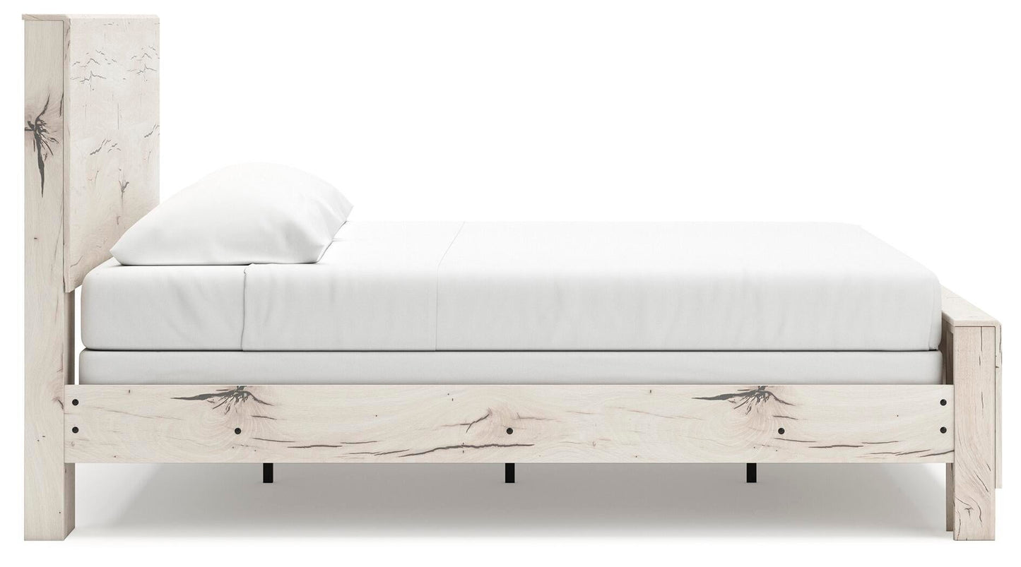Lawroy  Panel Bed, Dresser And Mirror