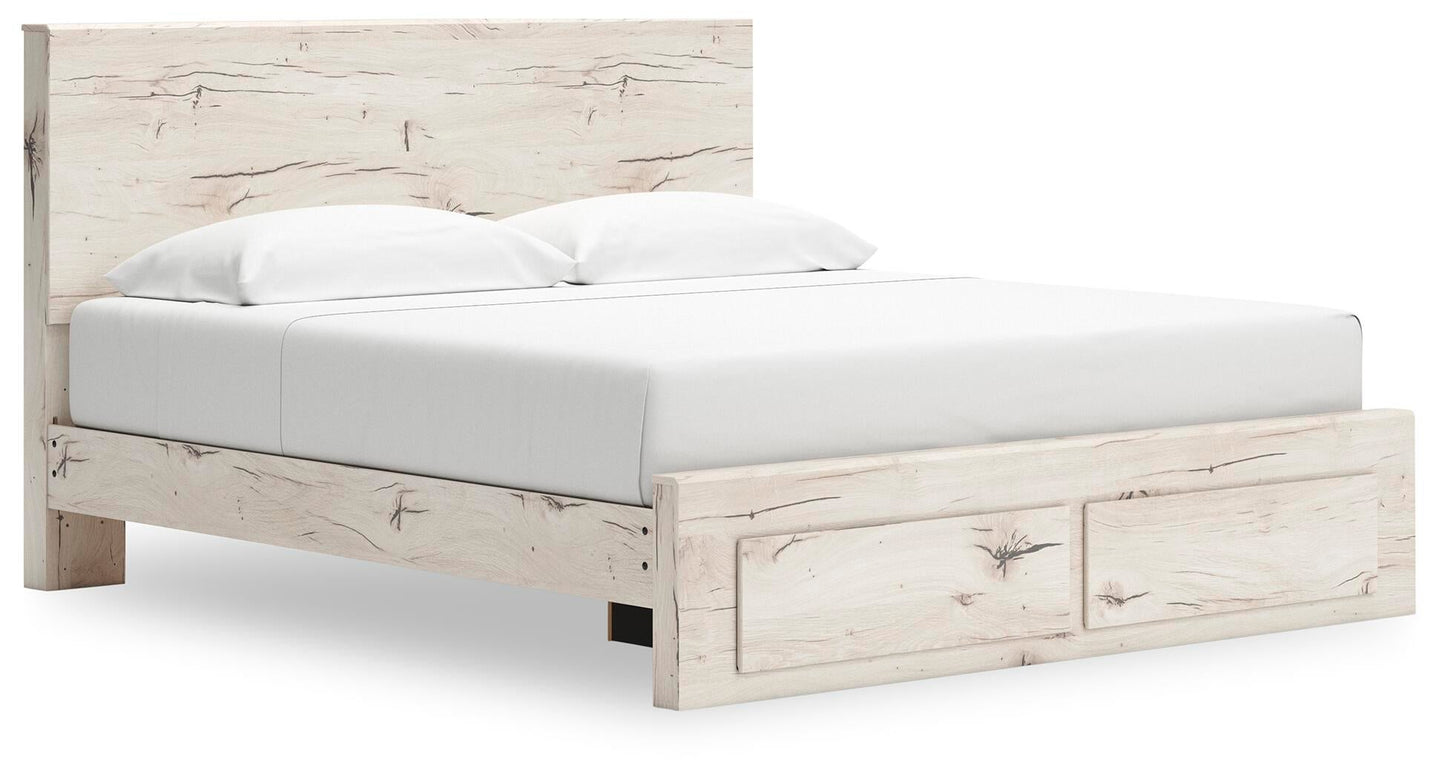 Lawroy  Panel Storage Bed, Dresser, Mirror And Nightstand