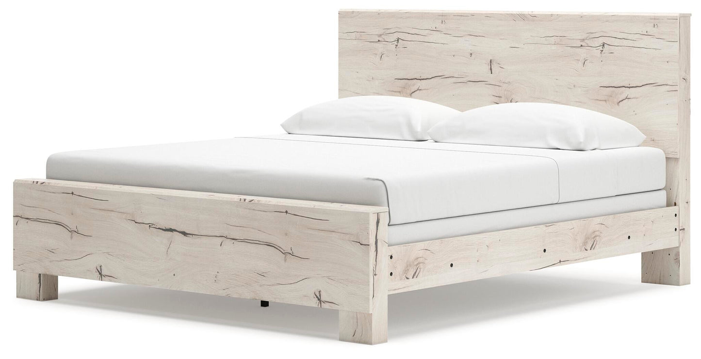 Lawroy  Panel Bed, Dresser, Mirror And Nightstand
