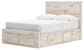 Lawroy  Panel Storage Bed, Dresser, Mirror And Nightstand