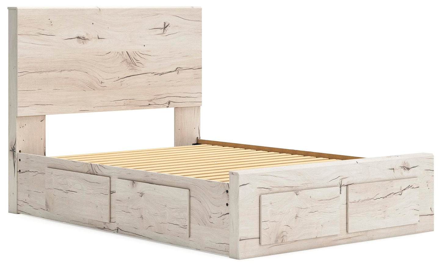 Lawroy  Panel Storage Bed, Dresser, Mirror And Nightstand
