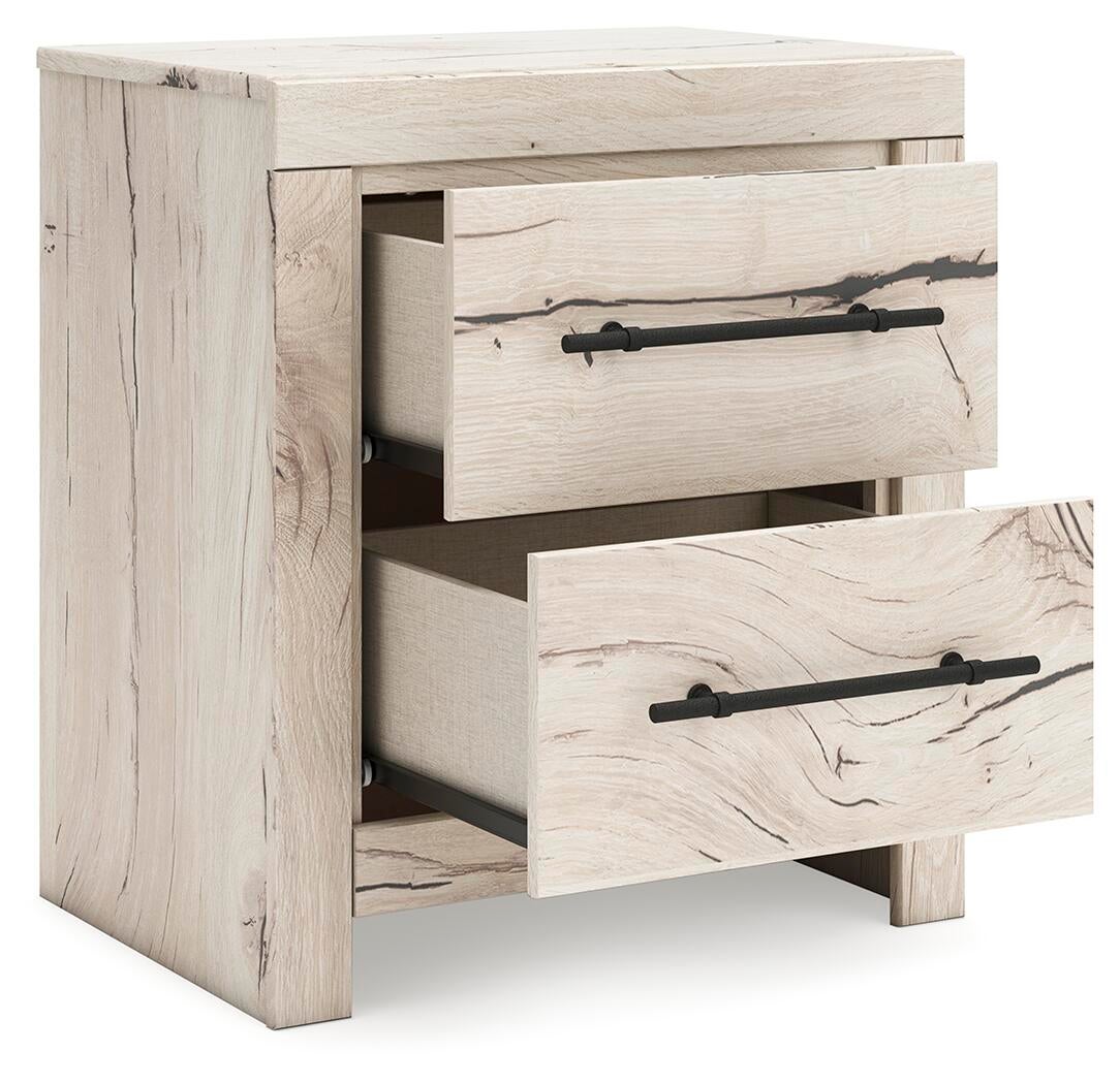 Lawroy  Panel Bed With Storage, Dresser, Mirror And Nightstand
