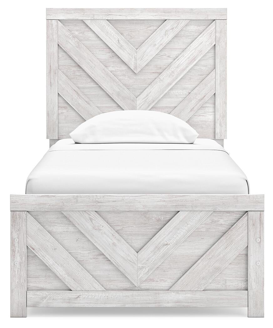 Cayboni  Panel Bed, Dresser, Mirror, Chest And Nightstand