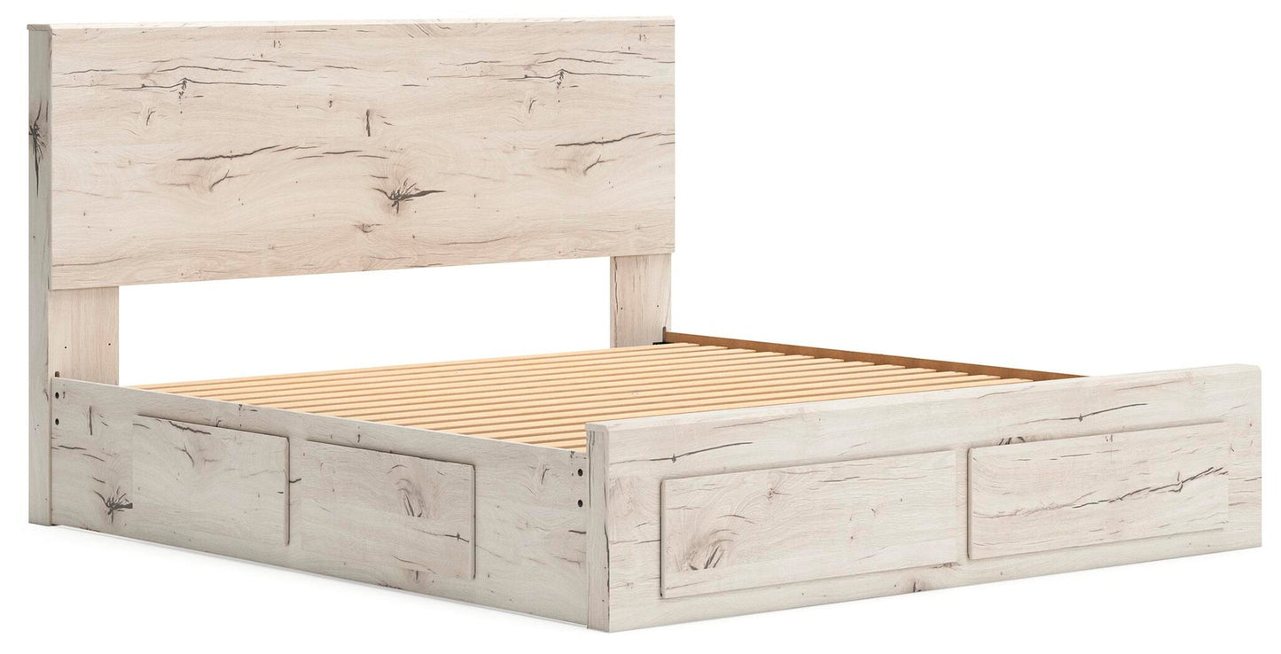 Lawroy  Panel Storage Bed, Dresser And Mirror