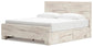 Lawroy  Panel Bed With Storage, Dresser, Mirror, Chest And Nightstand